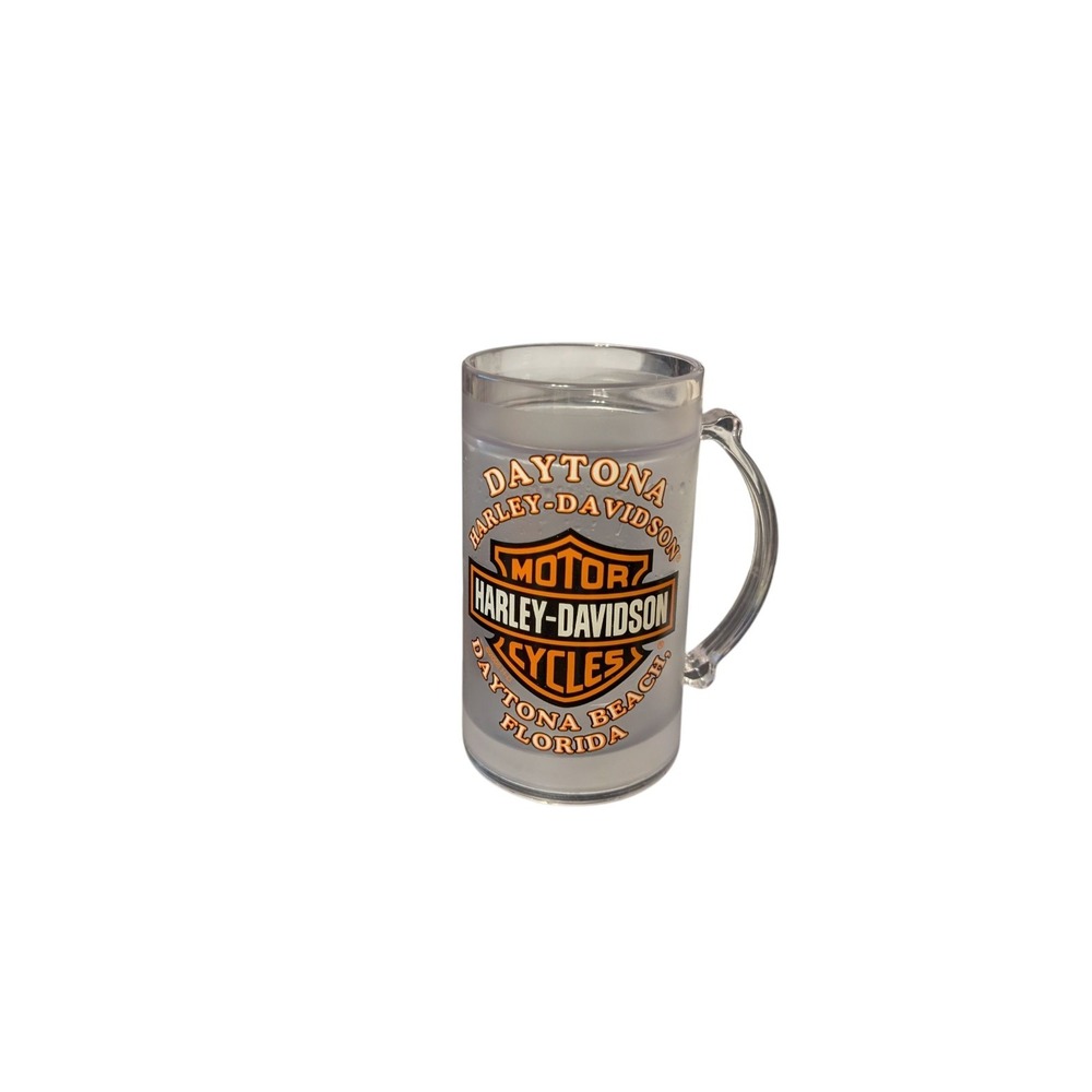 Vintage 2003 Daytona Beach Florida Harley Davidson Motor Cycles Frosty Mug